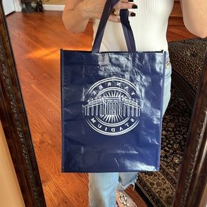 New York Yankee Stadium Vinyl Shopping Tote Bag